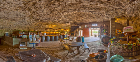 Vine cellars at Chinon