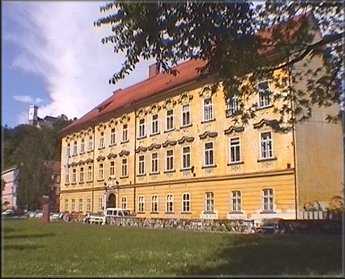 Grubarjeva palača s pogledom na ljubljanski grad