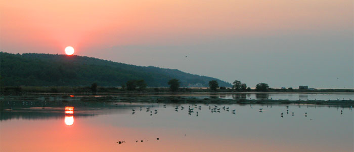 sončni zahod v solinah - sundown in salpan